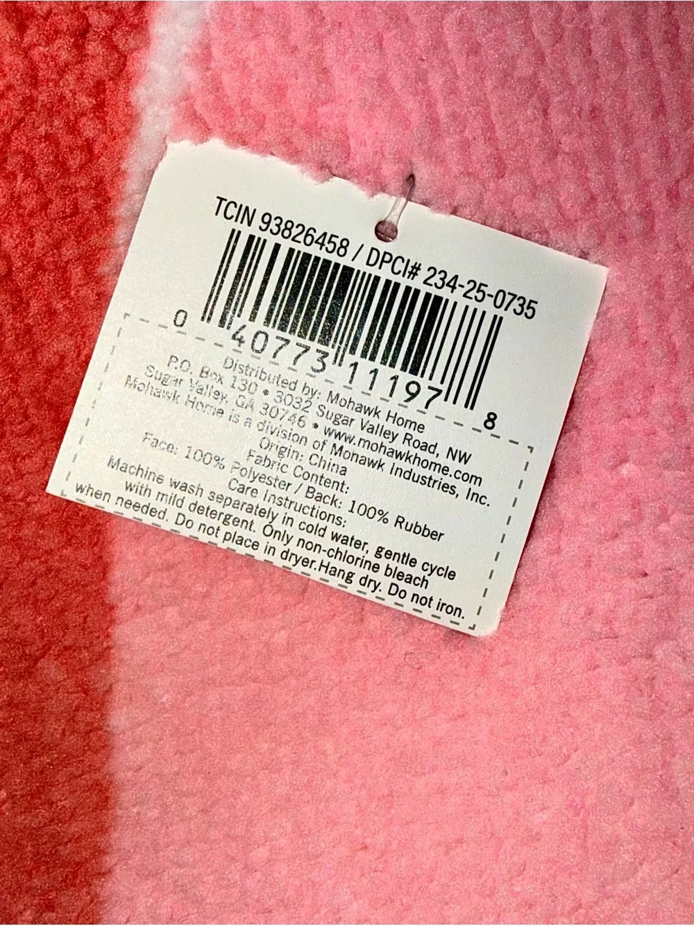 Target Bullseye Playground Pink & White Coquette Bow Bath Mat Rug Home Decor